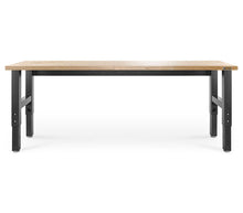 Load image into Gallery viewer, 8&#39; (243.8 cm)Wide Adjustable Height Hardwood Workbench