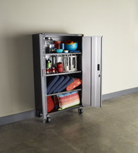 Load image into Gallery viewer, Ready-to-Assemble Mobile Storage Cabinet - Silver Tread