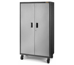 Ready-to-Assemble Mobile Storage Cabinet - Silver Tread