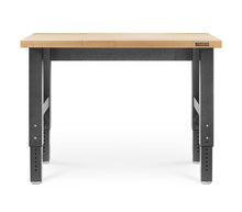 Load image into Gallery viewer, 4&#39; (121.9 cm) Wide Adjustable Height Hardwood Workbench