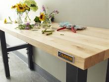 Load image into Gallery viewer, 6&#39; (182.9 cm) Wide Adjustable Height Hardwood Workbench
