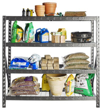 Load image into Gallery viewer, 77&quot; (195.6 cm) Wide Heavy Duty Rack with Four 24&quot; Deep Shelves